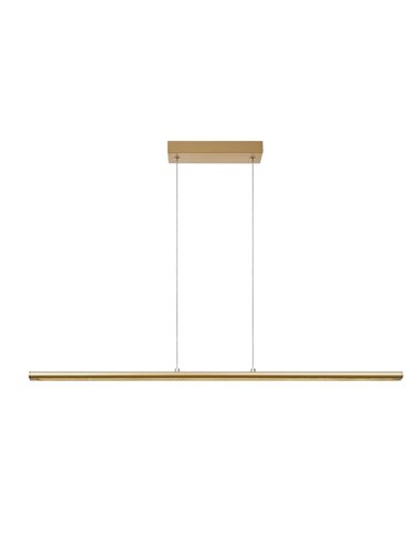 Luminária pendente LINEAR LED com 122,20cm de comprimento, 38W 3000K Ouro