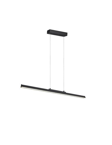 Candeeiro de teto suspenso LED com luz LINEAR ascendente e descendente, 91,5 cm de comprimento, 36W 3000K preto