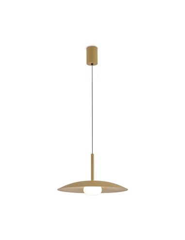 Candeeiro suspenso LED ajustável em altura LIDIA 12W 3000K ouro mate