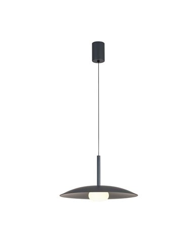 Lámpara Colgante LED regulable en altura LIDIA 12W 3000K Gris Oscuro