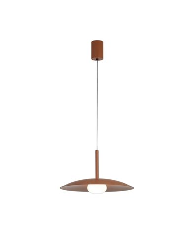 Candeeiro suspenso LED regulável em altura LIDIA 12W 3000K Café