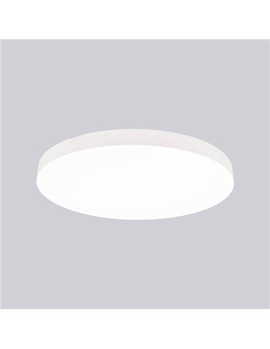 Plafón de techo LED con base ultra fina TURIN Ø60cm, blanco 50W CCT: 3000K-4000K-5000K, 5500Lm