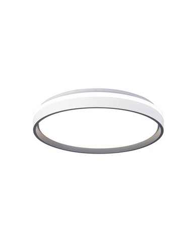 Plafón de Techo LED regulable VERONA 55W, 2700K-5000K, Blanco/Gris, 7350Lm, Ø50cm