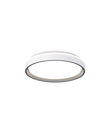 Plafon LED regulável VERONA 40W, 2700K-5000K, Branco/Cinzento, 5400Lm, Ø40cm