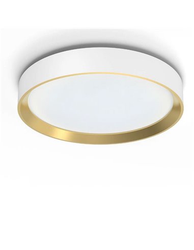 Plafonnier LED rond 24W blanc Ø38,4cm, HANNO SCENESWITCH 2700K-2700Lm/4000K-2800Lm