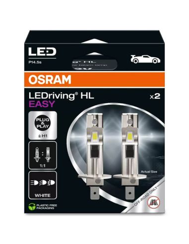 Ampoules LED H1 12V sans transformateur Plug & Play LEDriving HL EASY 64150DWESY 2 unités. 64150DWESY-2HB