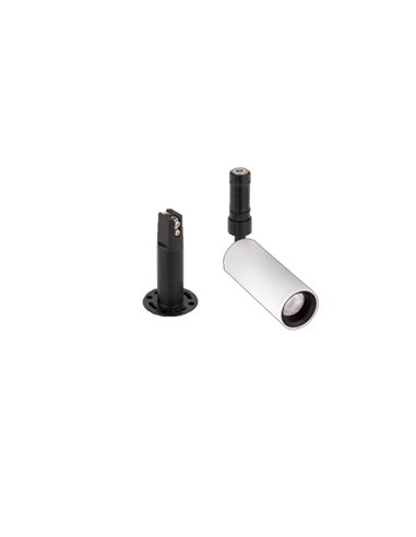 Conector embutido MAGNETIC 24V, preto e branco