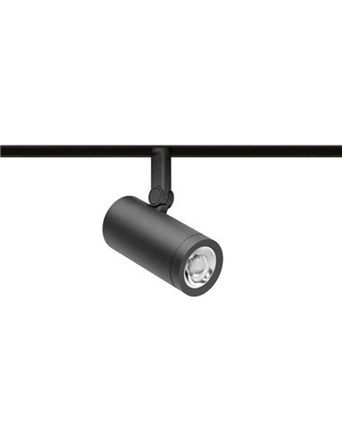 COCO 48V SUPER SPOT 12º LED carril, 6W 750Lm, 2700K/3000K/4000K - preto/branco