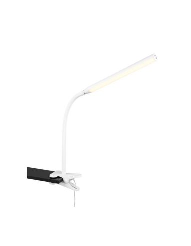 Flexo LED avec Pince NEVADA Blanc Orientable et Gradable 600lm | LeonLeds