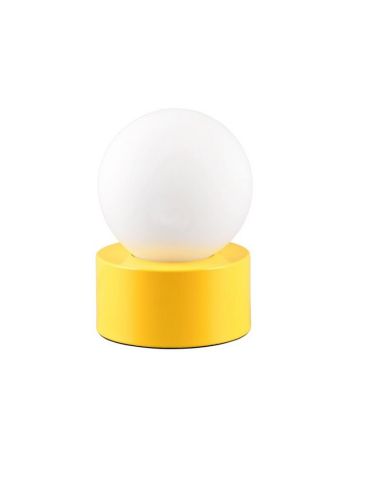 Lampe de Table COUNTESS Verre Jaune Mat Ampoule excl. | LeonLeds