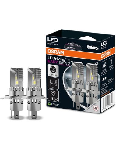 Boitier Ampoule LED H4 / H19 12V Sans transformateur Plug & Play LEDriving HL EASY Gen 2 64193DWESY2