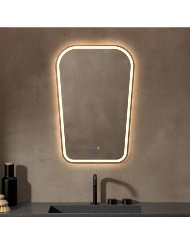 Miroir LED avant et rétroéclairé GENERALIFE CCT et lumière antibuée | LeonLeds