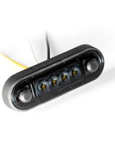 Luz marcadora LED DARK FT-073 BZ - mudança de cor dupla branco-amarelo, 12-36V