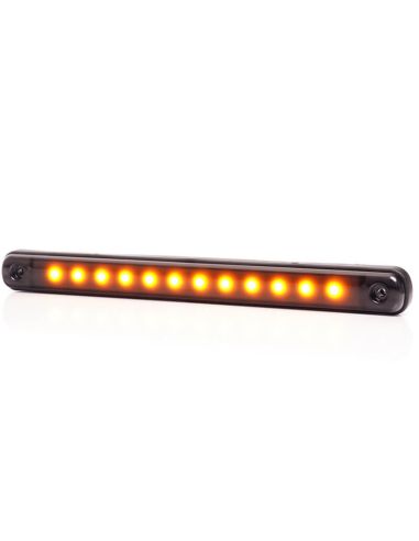 Barra de Posição LED Âmbar Preto Faixa W276 - 12V/24V - Âmbar, Branco, Vermelho