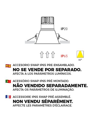 Acessório externo IP65 -Swap M e Swap M assimétrico-