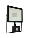 Proyector LED con sensor PIR ECO FLOOD 30W, 2.400Lm, 4000K, IP65, negro