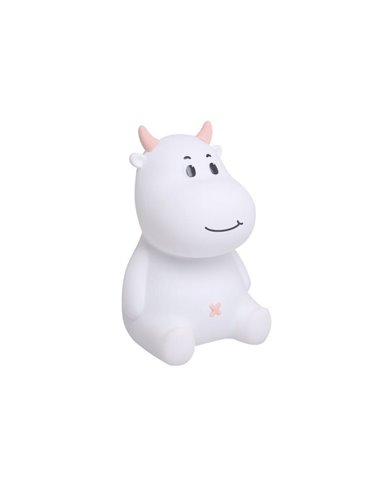 Veilleuse LED enfant, vache MICAELA, 1,2W, RGB, ABS + HIPS + Silicone