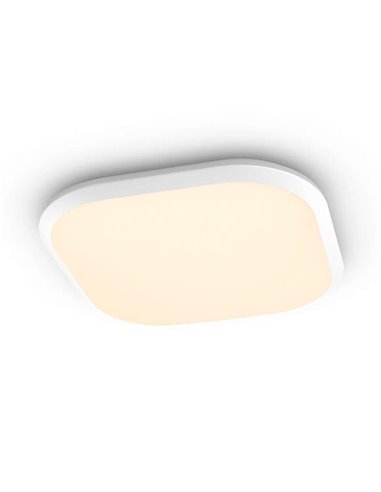 Plafón LED cuadrado 18W CANAVAL, 1800Lm, 2700K, Blanco, Regulable, SceneSwitch