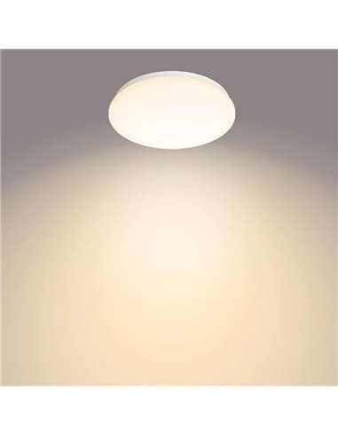 Candeeiro de teto/lâmpada de teto LED MOIRE 6W, 600Lm, 2700K/4000K, branco