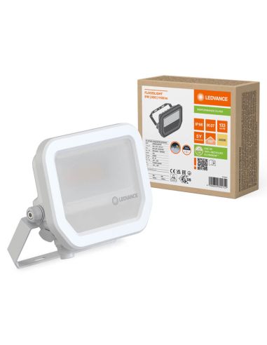 Holofote LED Branco para Exterior FL 10 P 8W - Alta Eficiência e Durabilidade IP66 1.200Lm Gen4 3000K Ledvance