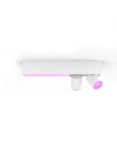 Plafonnier LED Philips Hue Centris 2L Blanc avec 2 Spots RGB Adressables