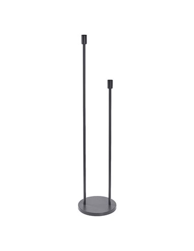 Candeeiro de pé com 2 luminárias STICK FLOOR, com vidro preto, Ø 750mm 1XE27