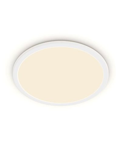 Plafonnier rond SUPERSLIM 15W, dimmable, blanc, 2700K 1300Lm, IP44