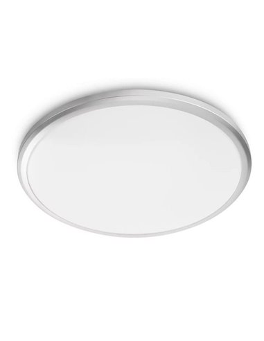 Plafonnier rond TWIRLY 12W, gris, 2700K 1200Lm