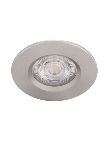 Spot encastrable salle de bain DIVE, dimmable 5W, nickel, 2700K, étanche