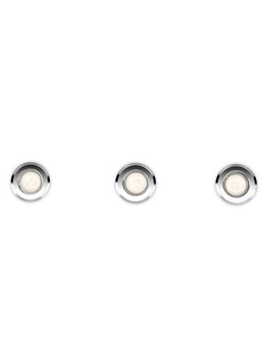 Pack de 3 spots encastrables ENIF, rond, nickel, GU10 (sans ampoule)