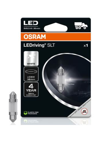 Boîte à Ampoule LED C5W 36mm 24V SV8.5-8 6000K | OSRAM LEDriving® SLT (1 unité) 6436DWP-1BL Osram