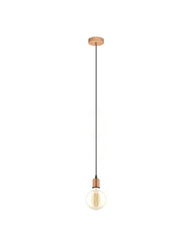 Candeeiro suspenso YORTH cobre escovado E27 | Estilo Vintage | EGLO