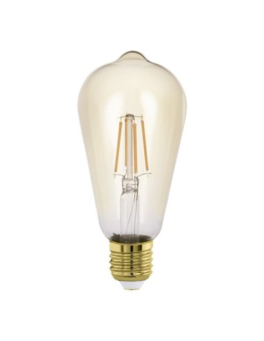 Ampoule LED Décorative ST64 Ambre 4W 2200K E27 | Style vintage