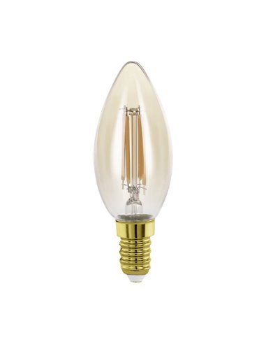 Ampoule LED Décorative C35 Ambre 4W 2200K E14 | Forme de bougie