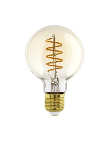 Ampoule LED Décorative G80 Ambre 4W 2000K E27 | Réglable et décoratif