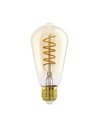 Ampoule LED Décorative ST64 Ambre 4W 2000K E27 | Design vintage et réglable