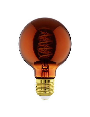 Ampoule LED Décorative G80 Cuivre 4W 2000K E27 | Décoratif et Vintage