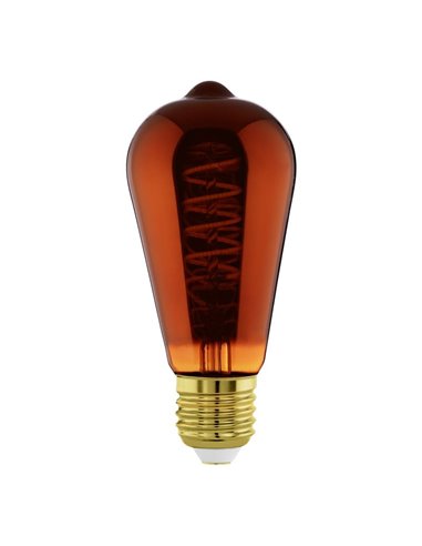 Ampoule LED Décorative ST64 Cuivre 4W 2000K E27 | Design vintage et décoratif