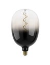 Bombilla LED de gran tamaño decorativa T180 regulable, smoky: gris y negro 4W 2700K E27, de filamento en espiral