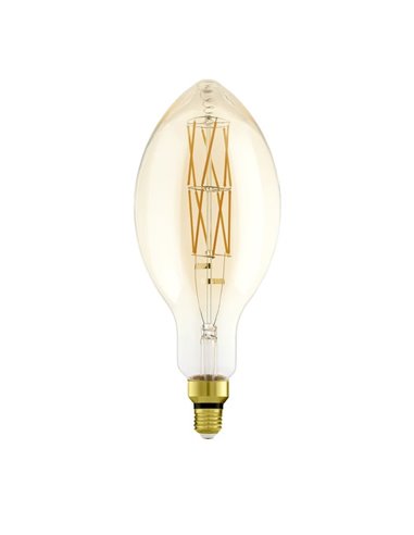 Ampoule LED décorative E140 Ambre 8W 2100K E27, filament