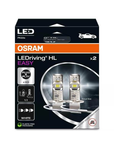 Bombillas LED H3 12V Sin transformador Plug & Play LEDriving HL EASY 64151DWESY 2 Unds. Osram | LeonLeds