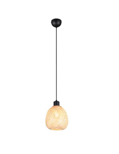 Lampe de plafond AMELIE Finition Bambou | LéonLeds