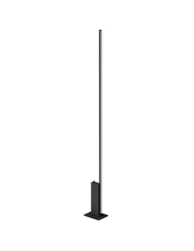 Candeeiro de pé preto com luz indireta STANDUP, 1,99 m de altura, 2700K/3000K - 4210Lm/4320Lm