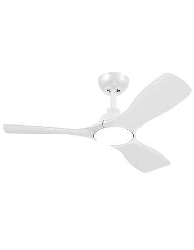 Ventilador de teto LED branco OLAS, regulável, 42" 30W+24W, com controle remoto