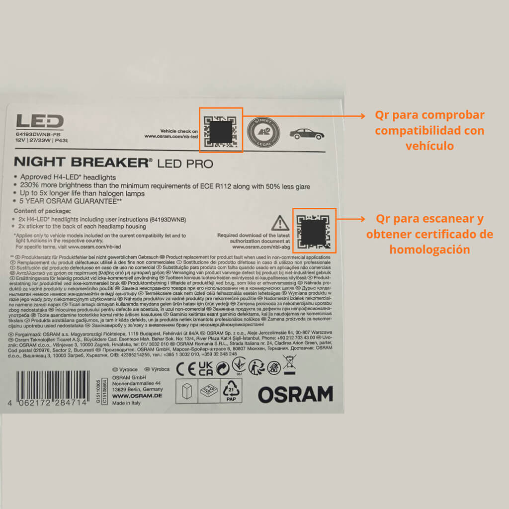 NIGHT BREAKER LED - Homologation 